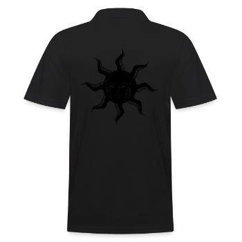 Sun Gothic - Men's Polo Shirt - black - Back - Kai (181cm)