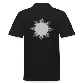 Sun Gothic - Men's Polo Shirt - black - Back - Kai (181cm)