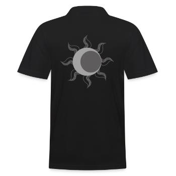 Sun Gothic - Men's Polo Shirt - black - Back - Kai (181cm)