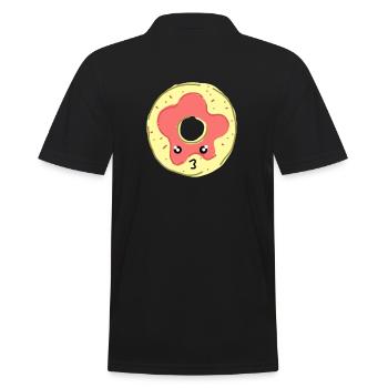 Kawaii Candy - Männer Poloshirt - Schwarz - Hinten - Kai (181cm)