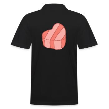 Kawaii Candy - Männer Poloshirt - Schwarz - Hinten - Kai (181cm)