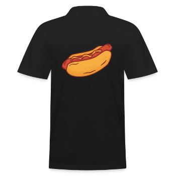 Hot dog - Men's Polo Shirt - black - Back - Kai (181cm)