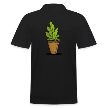 Plante d’intérieur - Polo Homme - noir - Dos - Kai (181cm)