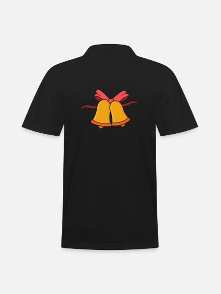 Bells Christmas bells - Men's Polo Shirt - black
