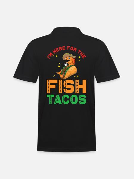 Fish Tacos - Men's Polo Shirt - black