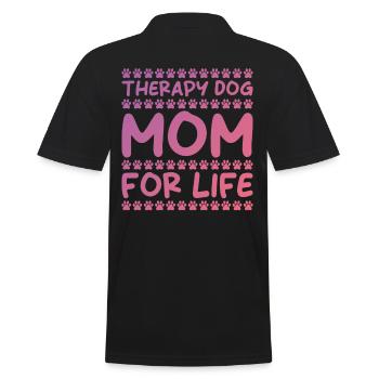 Thérapie chien maman - Polo Homme - noir - Dos - Kai (181cm)