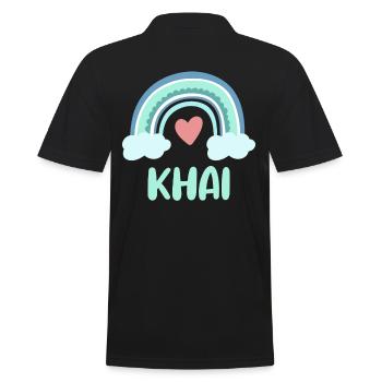 Khai Nom Rainbow Baby - Polo Homme - noir - Dos - Kai (181cm)