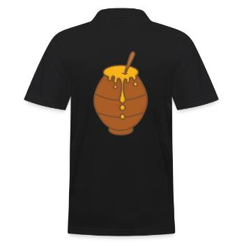 Pot de miel - Polo Homme - noir - Dos - Kai (181cm)