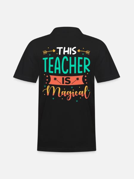 Lehrerin Geschenk - Männer Poloshirt - Schwarz