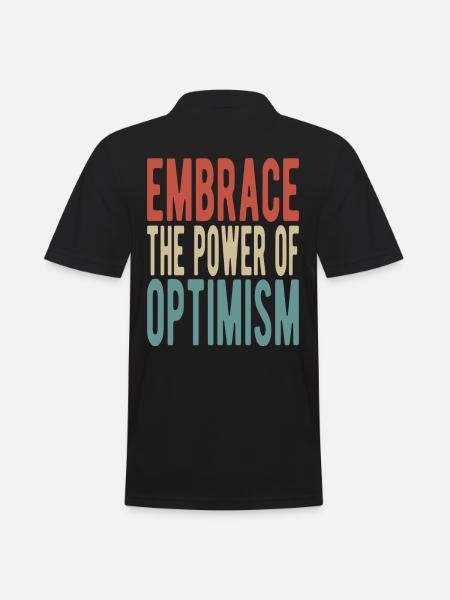 Embrace the power of optimism - Men's Polo Shirt - black
