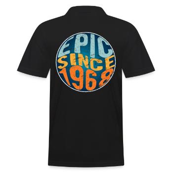 Episch Seit 1968 - Männer Poloshirt - Schwarz - Hinten - Kai (181cm)
