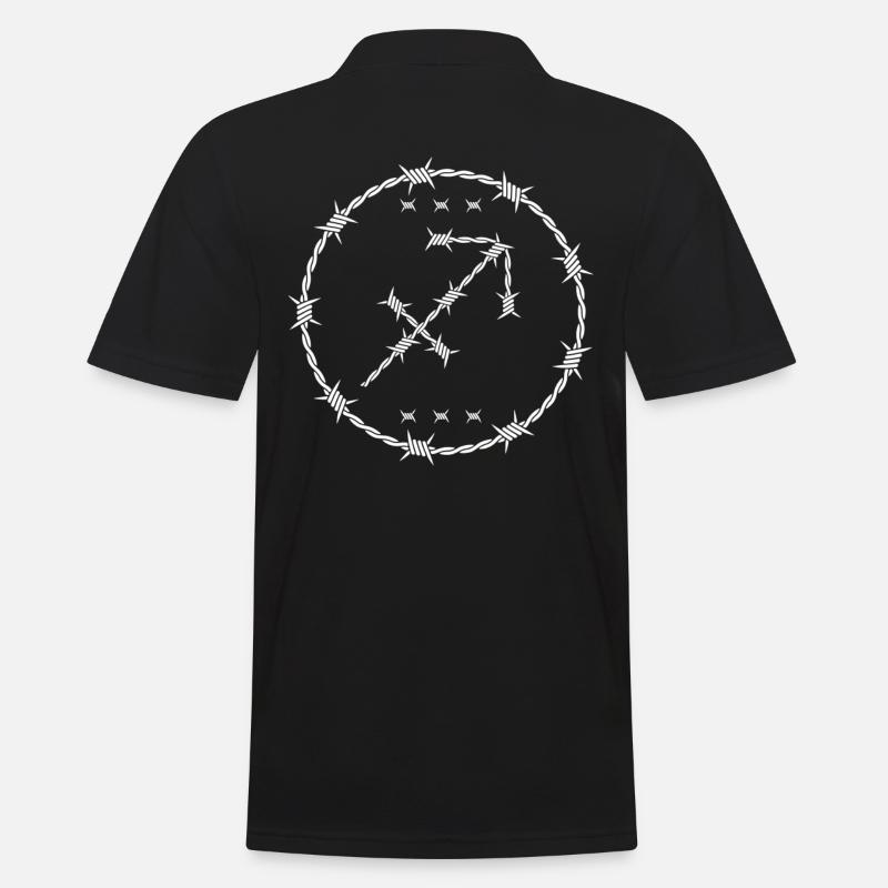 Schütze Sternzeichen - Männer Poloshirt - Schwarz