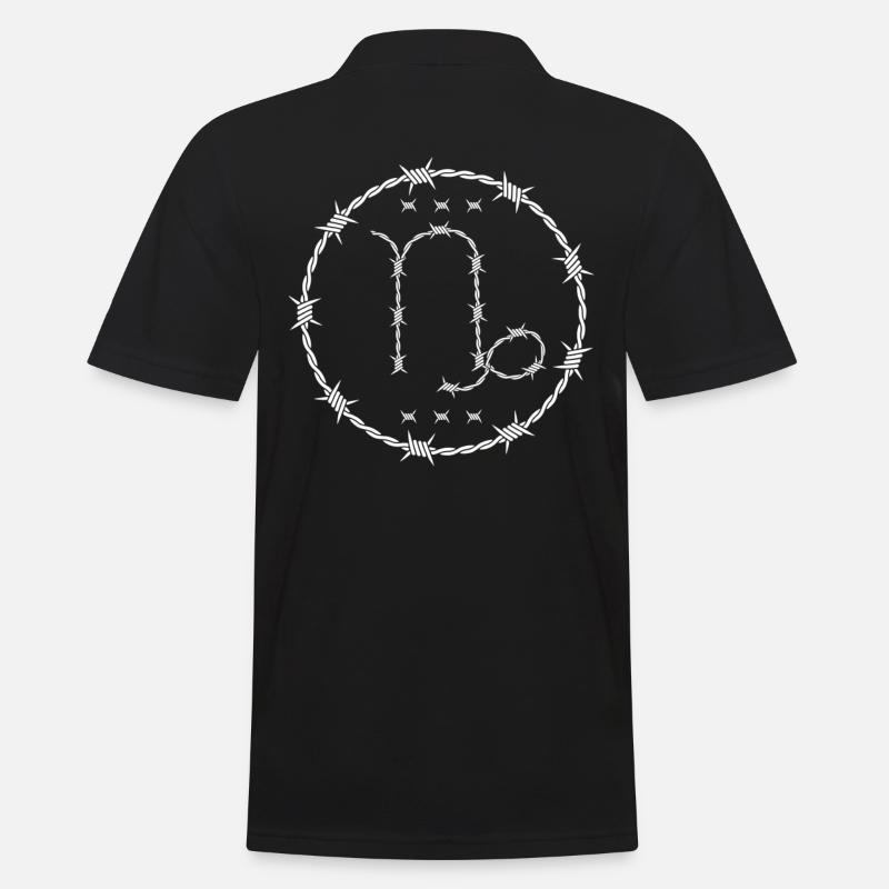 Steinbock Sternzeichen - Männer Poloshirt - Schwarz