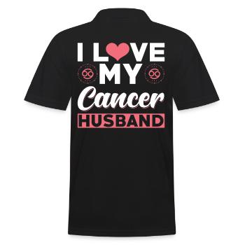 J’aime mon mari atteint de cancer - Polo Homme - noir - Dos - Kai (181cm)