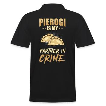 Pierogi dumplings - Men's Polo Shirt - black - Back - Kai (181cm)