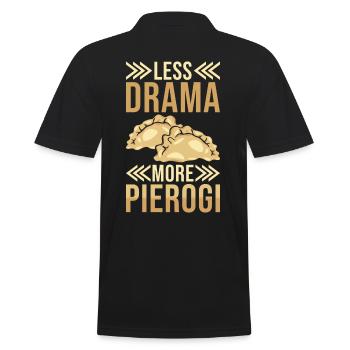 Pierogi dumplings - Men's Polo Shirt - black - Back - Kai (181cm)