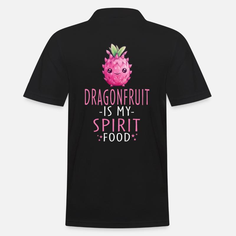 Drachfrucht Kawaii - Männer Poloshirt - Schwarz