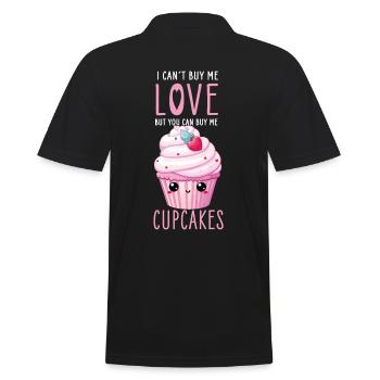 Cupcake Kawaii - Men's Polo Shirt - black - Back - Kai (181cm)