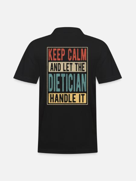 Nutritionist Retro Gift - Men's Polo Shirt - black
