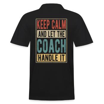Cadeau Coach Rétro - Polo Homme - noir - Dos - Kai (181cm)