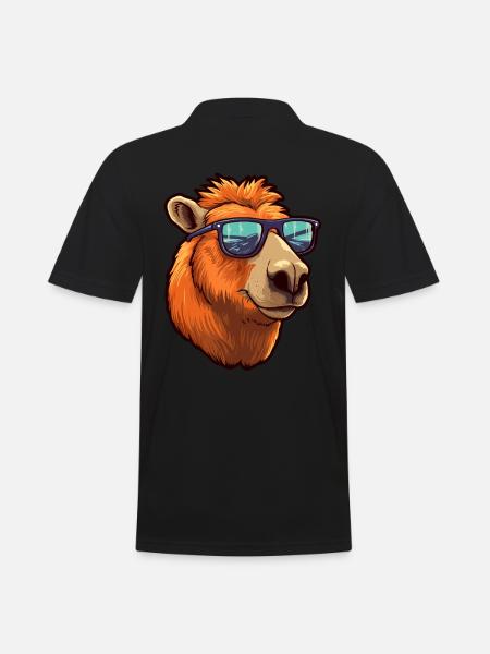 Capybara Sunglasses Cool Capybara - Men's Polo Shirt - black