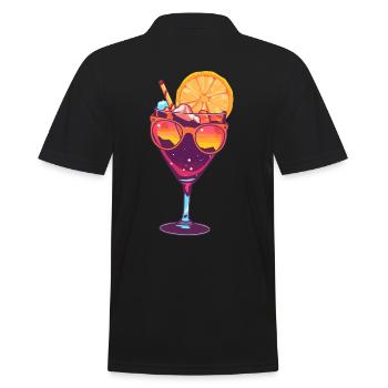 Verre à cocktail avec lunettes de soleil - Polo Homme - noir - Dos - Kai (181cm)