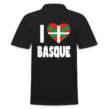 Pays Basque Drapeau Basque - Polo Homme - noir - Dos - Kai (181cm)
