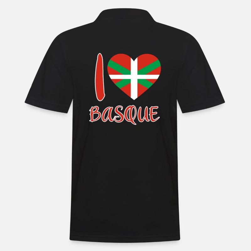 Pays Basque Drapeau Basque - Polo Homme - noir