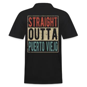 Tout droit à Puerto Viejo - Polo Homme - noir - Dos - Kai (181cm)