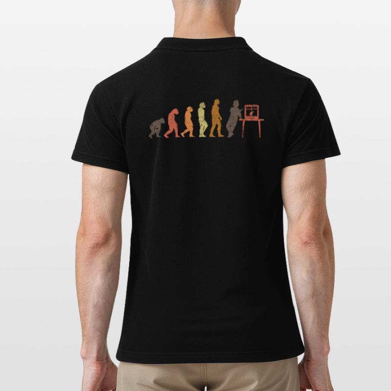 3D Drucker Evolution 3D Printer Retro Männer Poloshirt