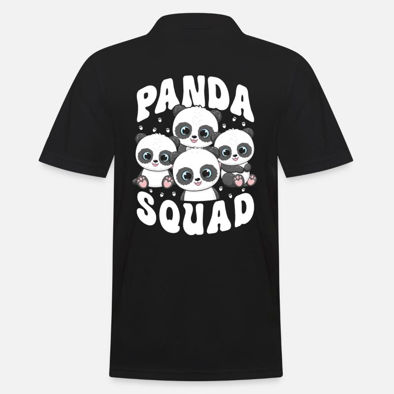 Escouade Panda - Polo Homme - noir