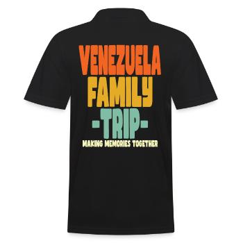 Venezuela Family Trip Holidays - Men's Polo Shirt - black - Back - Kai (181cm)