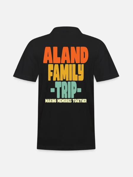 Aland Family Trip Holidays - Men's Polo Shirt - black