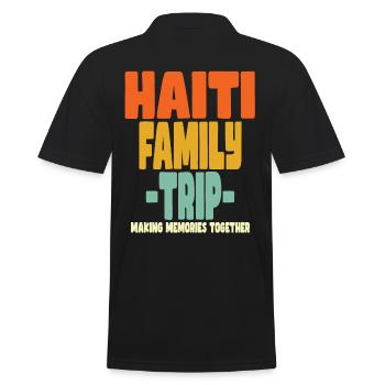 Vacances en famille en Haïti - Polo Homme - noir - Dos - Kai (181cm)