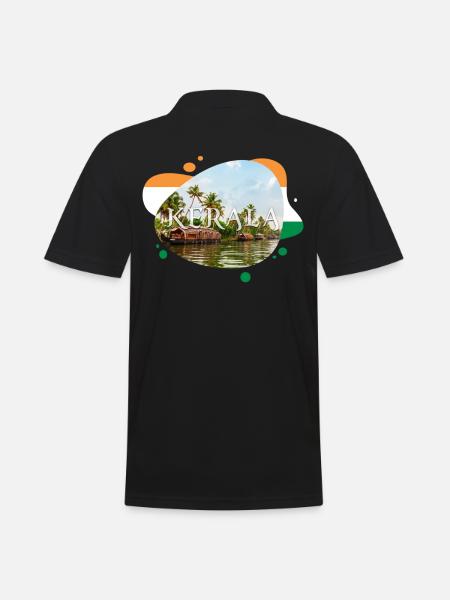 Kerala India Souvenir - Men's Polo Shirt - black