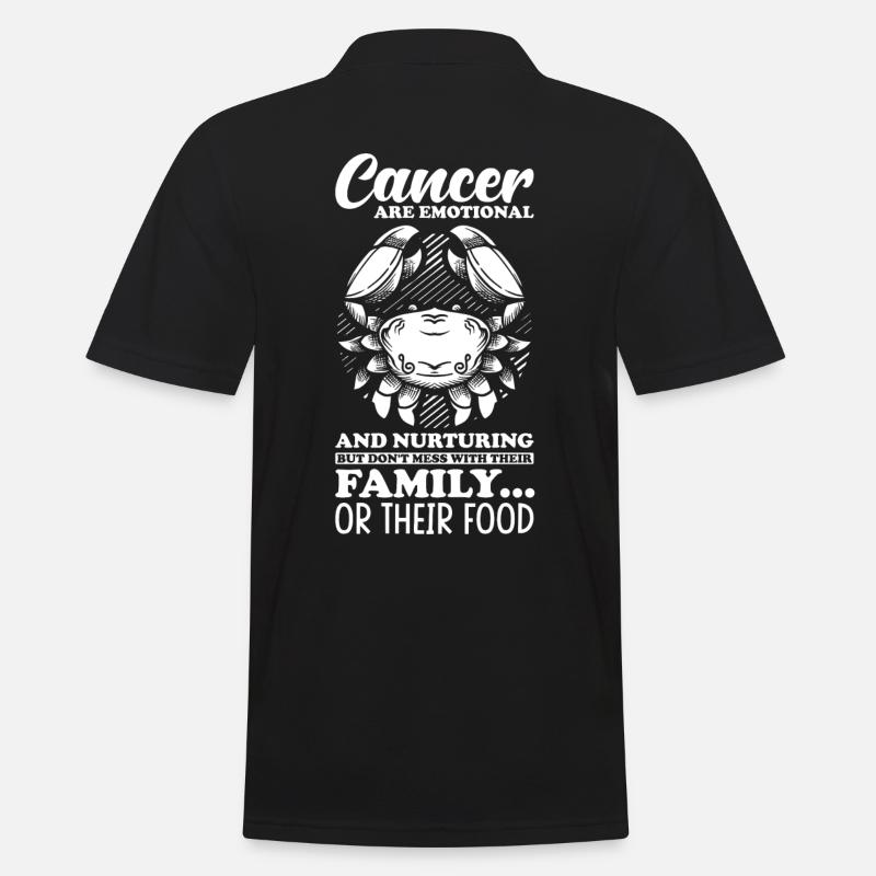 Krebs Sternzeichen Astrologie Horoskop Krebs - Männer Poloshirt - Schwarz