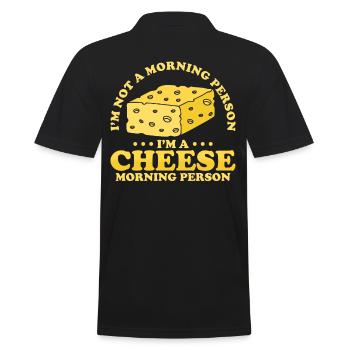 Cadeau au fromage - Polo Homme - noir - Dos - Kai (181cm)