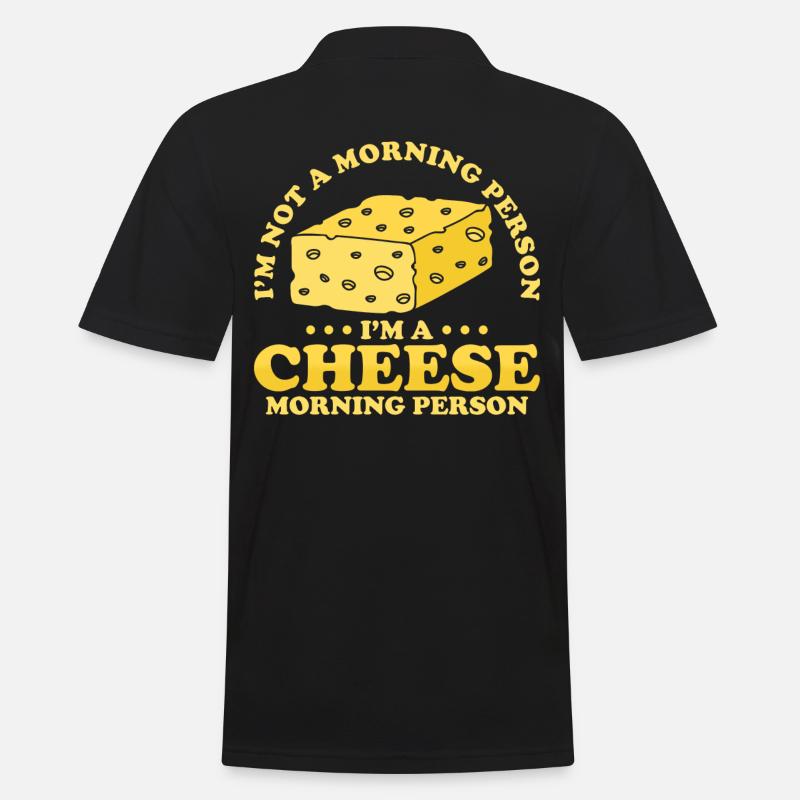 Käse Geschenk - Männer Poloshirt - Schwarz