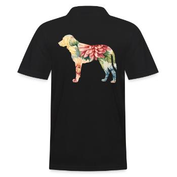 Kangal Berger Allemand Race Floral - Polo Homme - noir - Dos - Kai (181cm)
