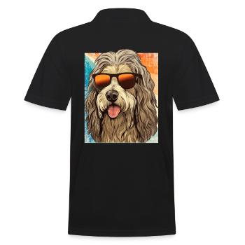 Maremmano Abruzzese German Shepherd Maremma Abruzzo - Men's Polo Shirt - black - Back - Kai (181cm)