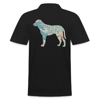 Kangal Berger Chien Race Floral - Polo Homme - noir - Dos - Kai (181cm)