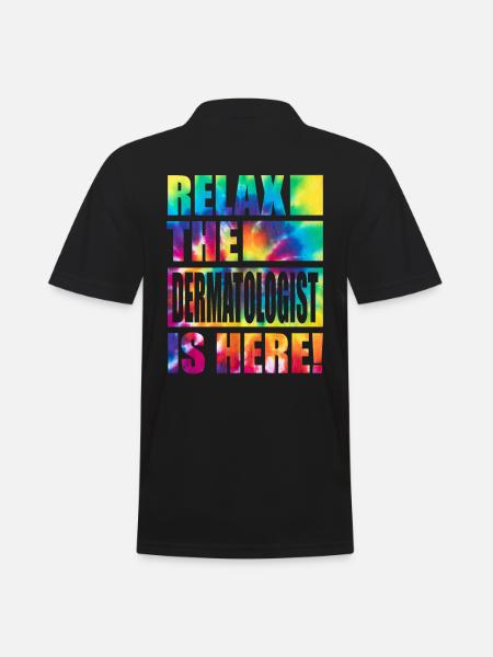 Dermatologist Funny saying - Men's Polo Shirt - black