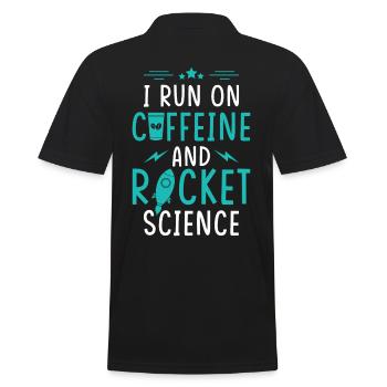 Aerospace Engineer - Men's Polo Shirt - black - Back - Kai (181cm)