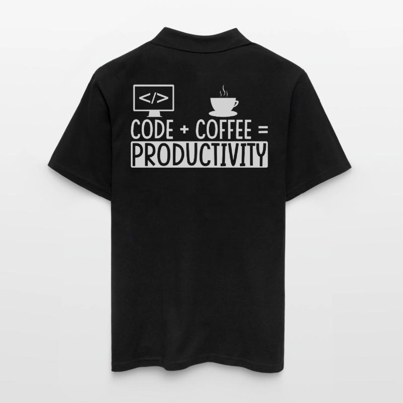 Coder Kaffee Geschenk Männer Poloshirt