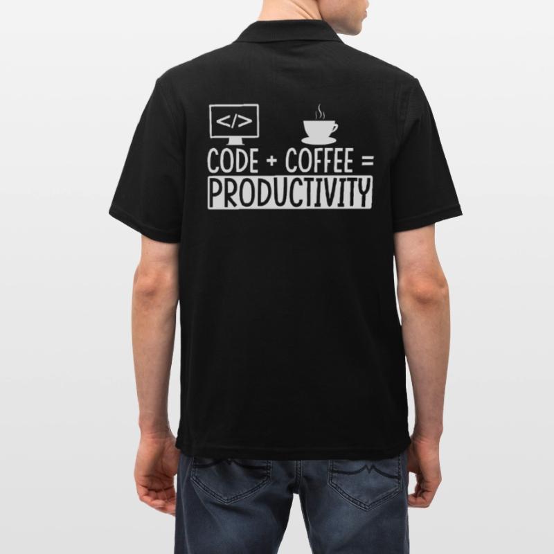 Coder Kaffee Geschenk Männer Poloshirt