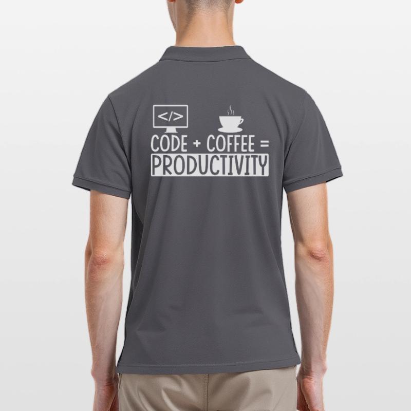 Coder Coffee Gift Men's Polo Shirt