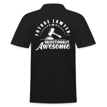 Future Lawyer Objection - Men's Polo Shirt - black - Back - Kai (181cm)