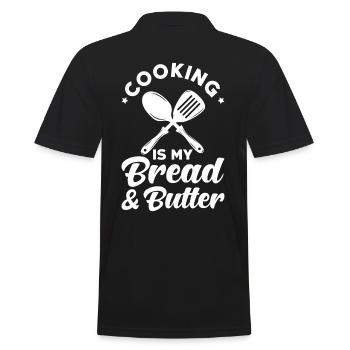 Chef Chef Culinary Cooking - Men's Polo Shirt - black - Back - Kai (181cm)