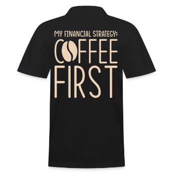 Geschenk Für Finanzmanager - Männer Poloshirt - Schwarz - Hinten - Kai (181cm)