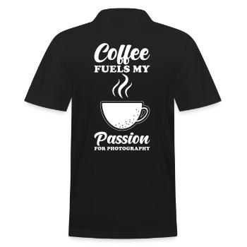 Photographe Cadeau Photographe Café Citation - Polo Homme - noir - Dos - Kai (181cm)